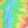 Mappa topografica Prat Naou, altitudine, rilievo
