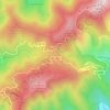 Mappa topografica Col de Turini, altitudine, rilievo