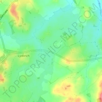 Mappa topografica Bagber, altitudine, rilievo