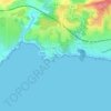 Mappa topografica Anse du Petit Nid, altitudine, rilievo
