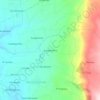 Mappa topografica Guanguibana, altitudine, rilievo