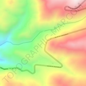 Mappa topografica Incahuasi, altitudine, rilievo