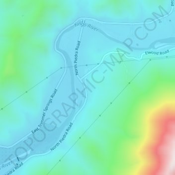Mappa topografica Piedra, altitudine, rilievo