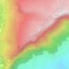 Mappa topografica Peña Negra, altitudine, rilievo