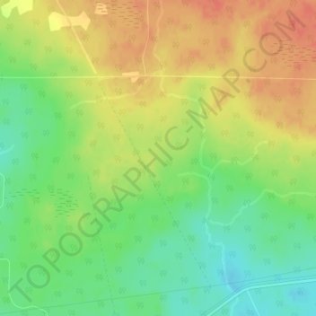 Mappa topografica Bull Pasture Brook, altitudine, rilievo