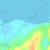 Mappa topografica Banquerohan, altitudine, rilievo