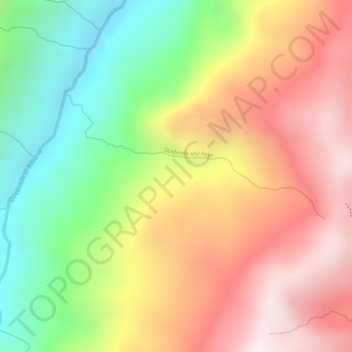 Mappa topografica Lluvia, altitudine, rilievo
