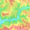Mappa topografica La Berrie, altitudine, rilievo