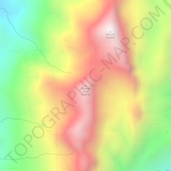 Mappa topografica Mount Tirad, altitudine, rilievo