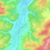 Mappa topografica Ricey-Haute-Rive, altitudine, rilievo