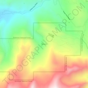 Mappa topografica Floresta, altitudine, rilievo