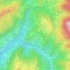 Mappa topografica Ascensione, altitudine, rilievo