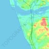Mappa topografica Ullal, altitudine, rilievo