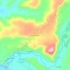 Mappa topografica Lomas de Upeo, altitudine, rilievo