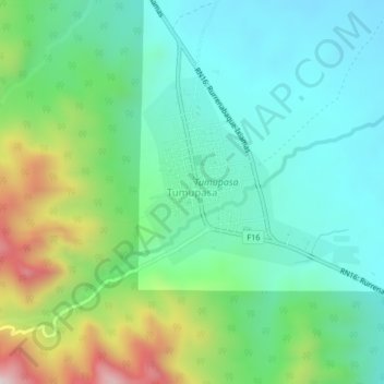 Mappa topografica Tumupasa, altitudine, rilievo