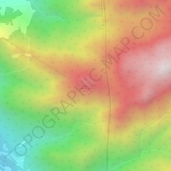 Mappa topografica Pedra do Picu, altitudine, rilievo