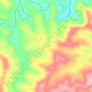 Mappa topografica Marilu, altitudine, rilievo