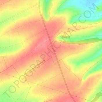 Mappa topografica Champ Bohan, altitudine, rilievo