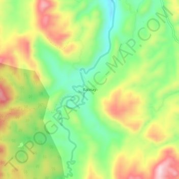 Mappa topografica Batinay, altitudine, rilievo