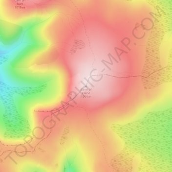 Mappa topografica Cairn of Claise, altitudine, rilievo