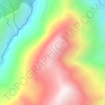 Mappa topografica El Dorado, altitudine, rilievo