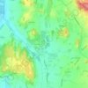 Mappa topografica Serony, altitudine, rilievo