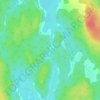 Mappa topografica Loon Lake Channel, altitudine, rilievo