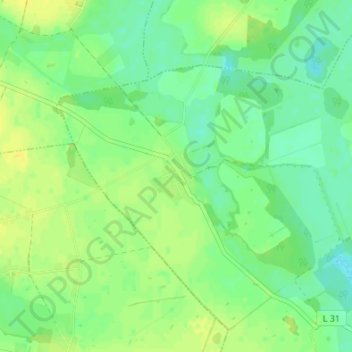 Mappa topografica Schwerinsburg, altitudine, rilievo