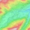 Mappa topografica Terre Nère, altitudine, rilievo