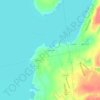 Mappa topografica Fish House, altitudine, rilievo