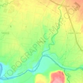 Mappa topografica Iglau-an, altitudine, rilievo