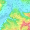 Mappa topografica Lacépède, altitudine, rilievo