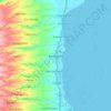 Mappa topografica Sinacaban, altitudine, rilievo