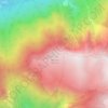 Mappa topografica Monte Valbona, altitudine, rilievo