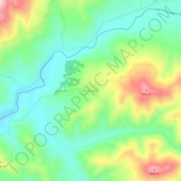Mappa topografica Külcüler, altitudine, rilievo