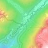 Mappa topografica La Poudre Pass, altitudine, rilievo