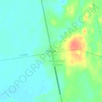 Mappa topografica Mala Vida, altitudine, rilievo