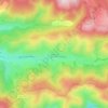 Mappa topografica Masméjean, altitudine, rilievo