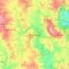 Mappa topografica Bromyard, altitudine, rilievo