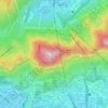 Mappa topografica 筆架山, altitudine, rilievo
