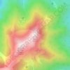 Mappa topografica Pic de Cagire, altitudine, rilievo