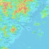 Mappa topografica 灵昆岛, altitudine, rilievo