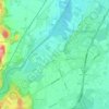 Mappa topografica Wals, altitudine, rilievo
