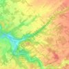 Mappa topografica Hills, altitudine, rilievo