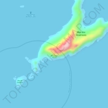 Mappa topografica Boa Vista, altitudine, rilievo