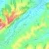 Mappa topografica Pallastrelli, altitudine, rilievo
