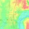 Mappa topografica Ponca City, altitudine, rilievo
