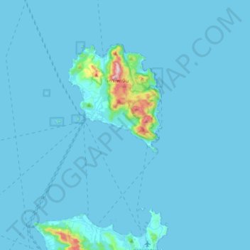 Mappa topografica Ban Tai, altitudine, rilievo