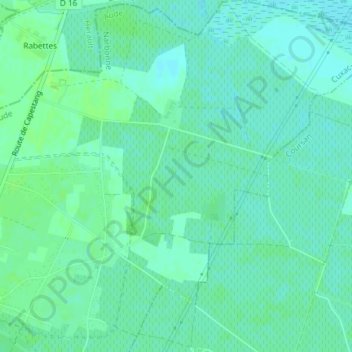 Mappa topografica Les Garrigots, altitudine, rilievo