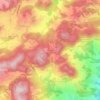 Mappa topografica Boricelle, altitudine, rilievo